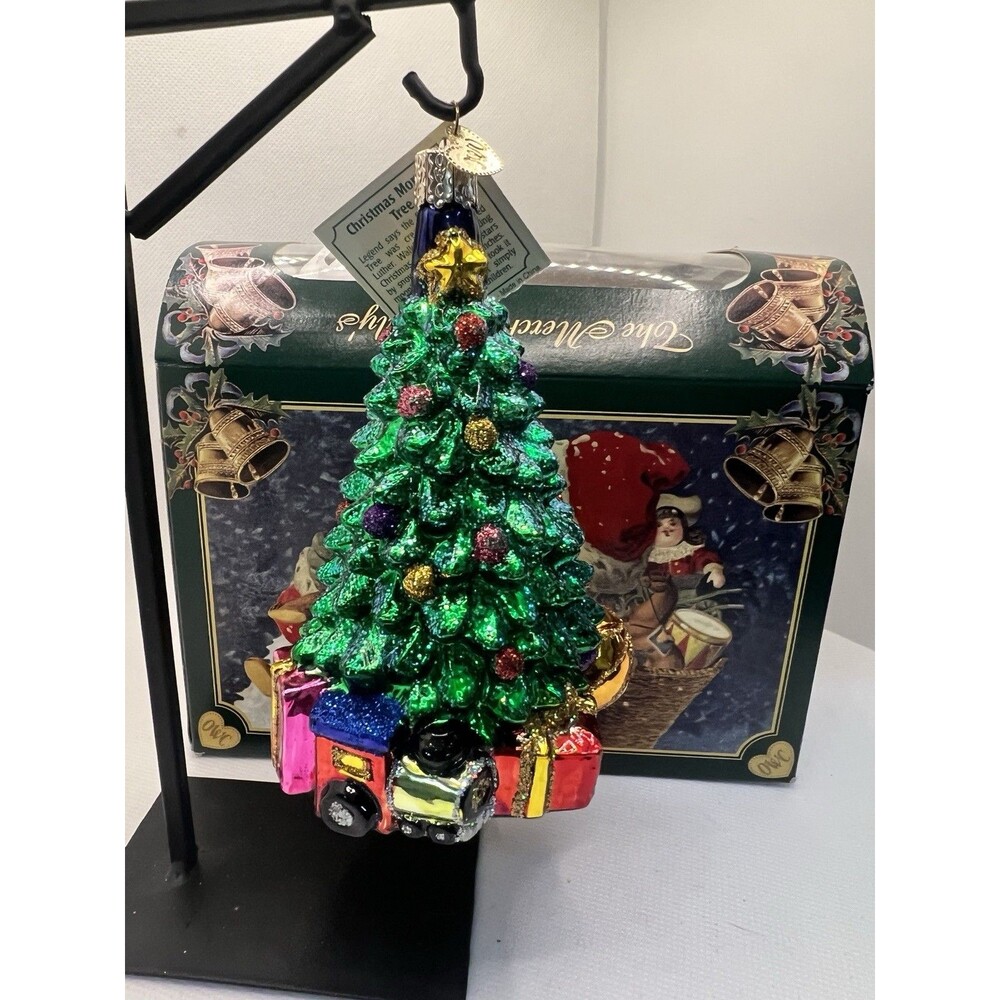 Old World Christmas CHRISTMAS TREE Glass Ornament with Box